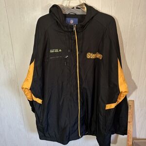 NFL Onfield Black 4XL Pittsburgh Steelers Winter Coat Jacket